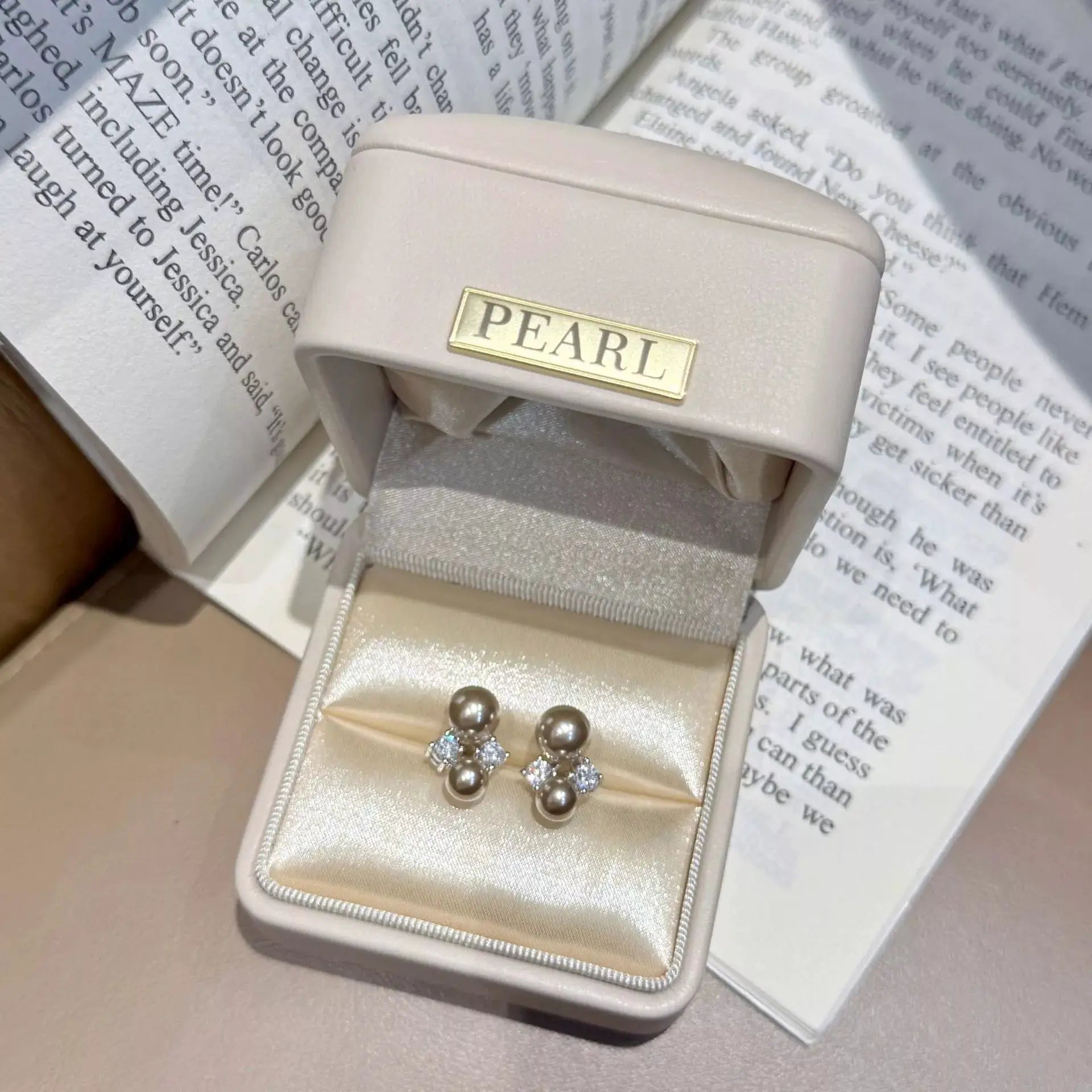 Pearl Stud Earrings by Trendsi