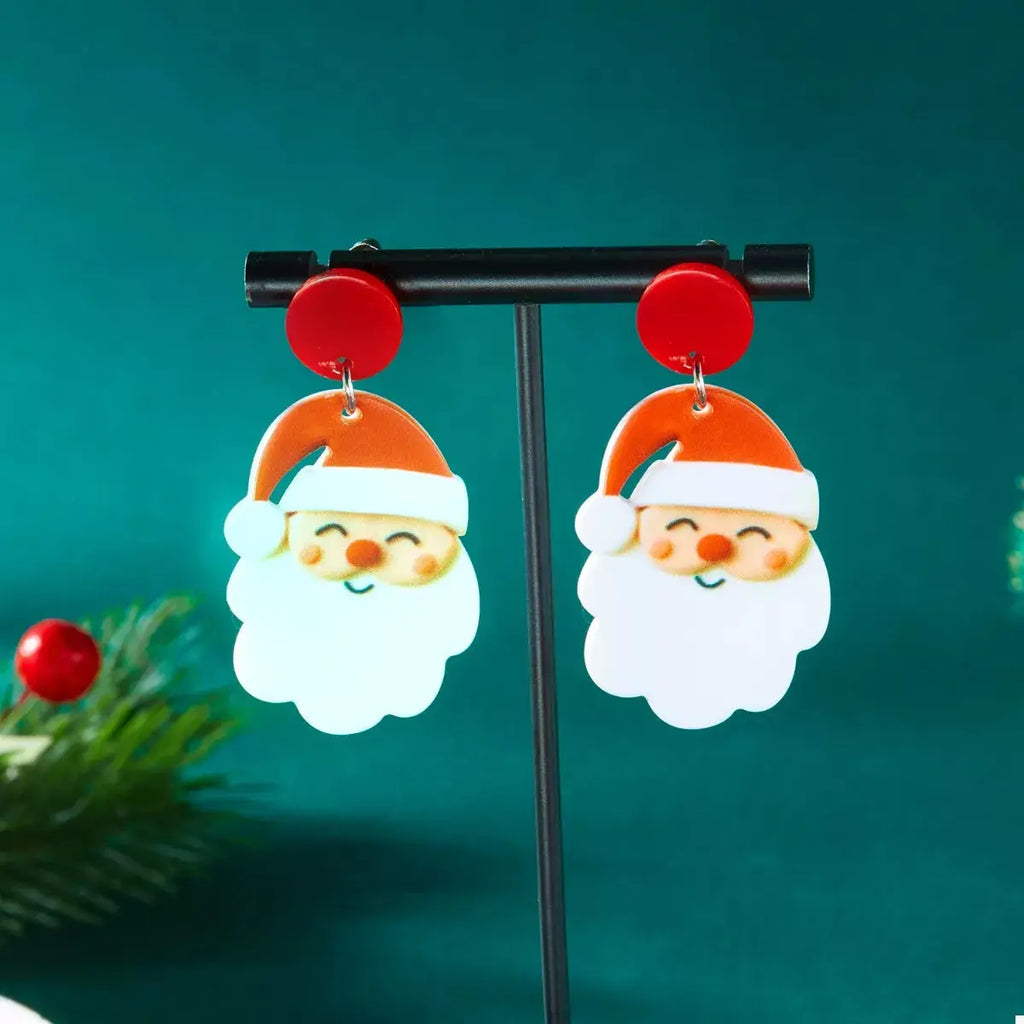 Christmas Acrylic Dangle Earrings by Trendsi