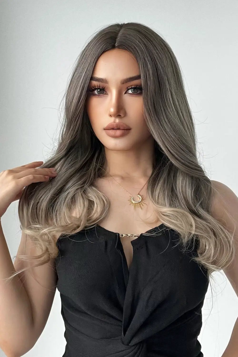 13*1" Full-Machine Wigs Synthetic Long Straight 24" by Trendsi