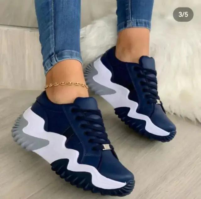 Casual thick soled serrated dad shoes single shoe by eprolo