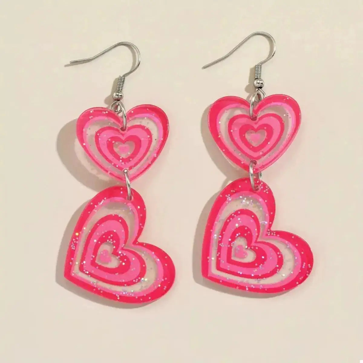 Heart Dangle Earrings by Trendsi