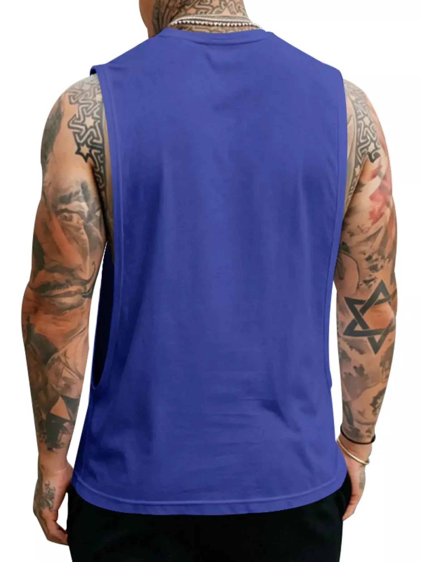 Men's Full Size Round Neck Tank Top Plus Size by Trendsi