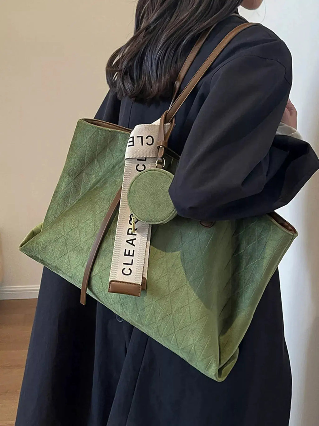 Large Capacity Tote Bag with Coin Purse by Trendsi