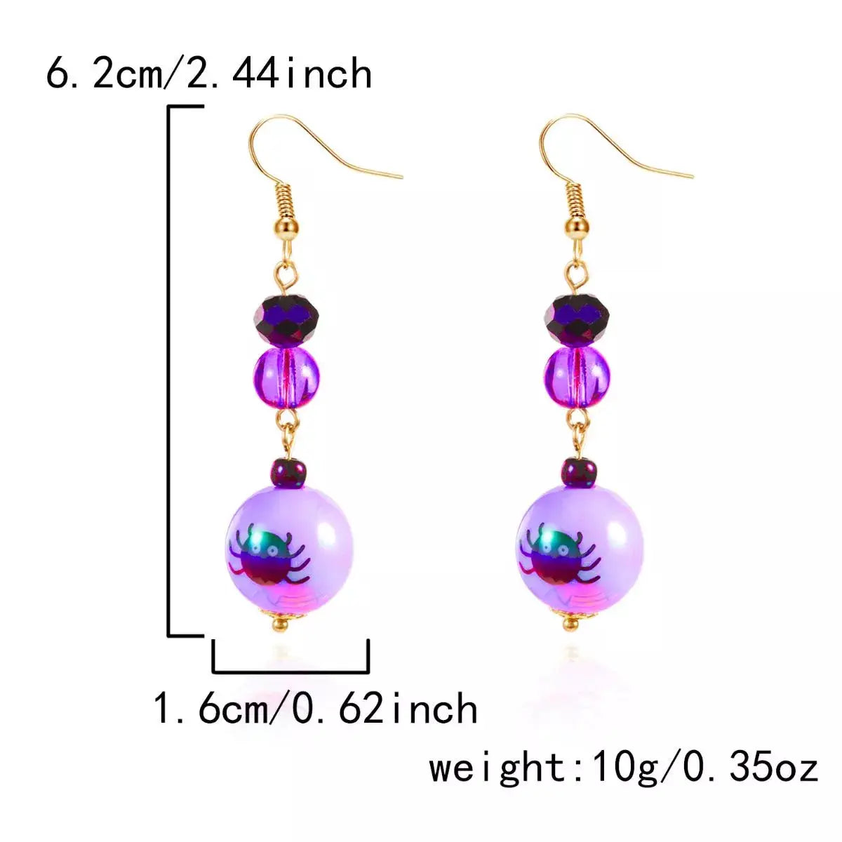 Halloween Acrylic Drop Earrings by Trendsi