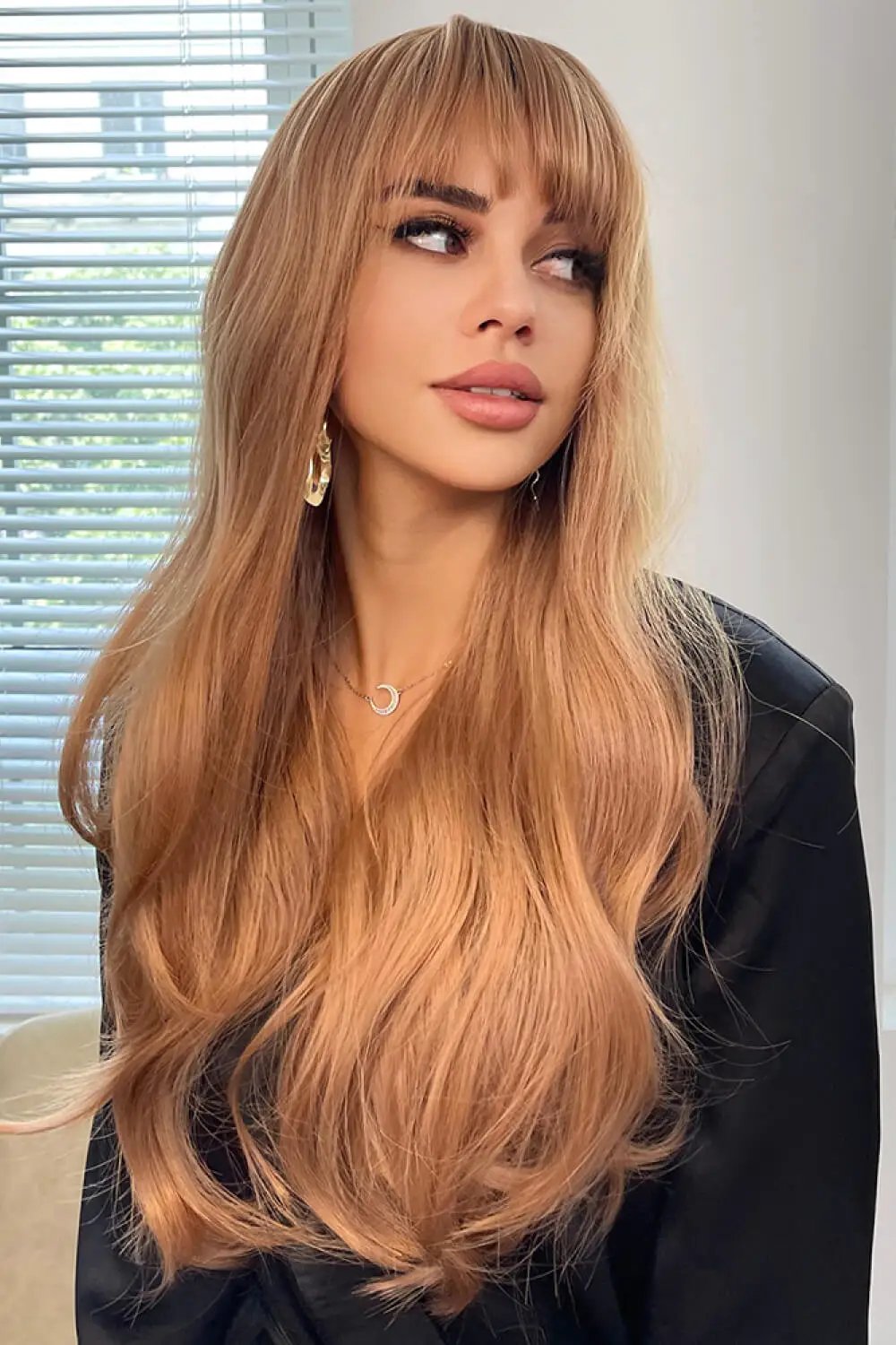 Natural Wave Full Machine Synthetic Wigs 26" by Trendsi