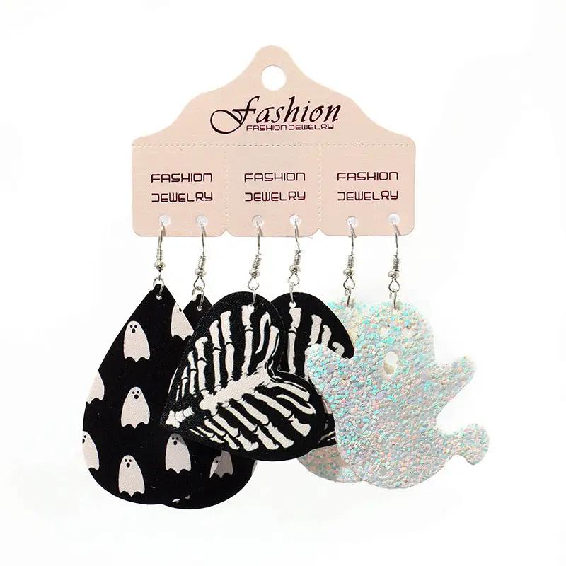Teardrop Shape Halloween Theme Dangle Earrings by Trendsi