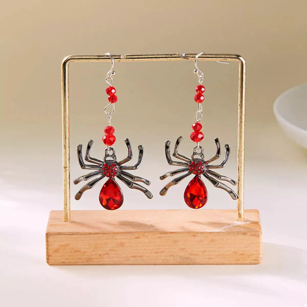 Halloween Spider Dangle Earrings by Trendsi