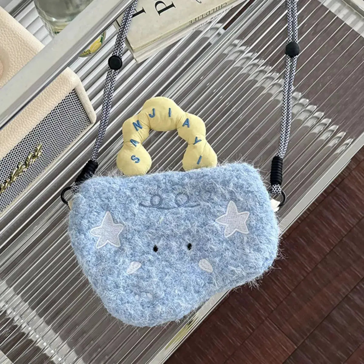 Cartoon Plush Crossbody Bag by Trendsi