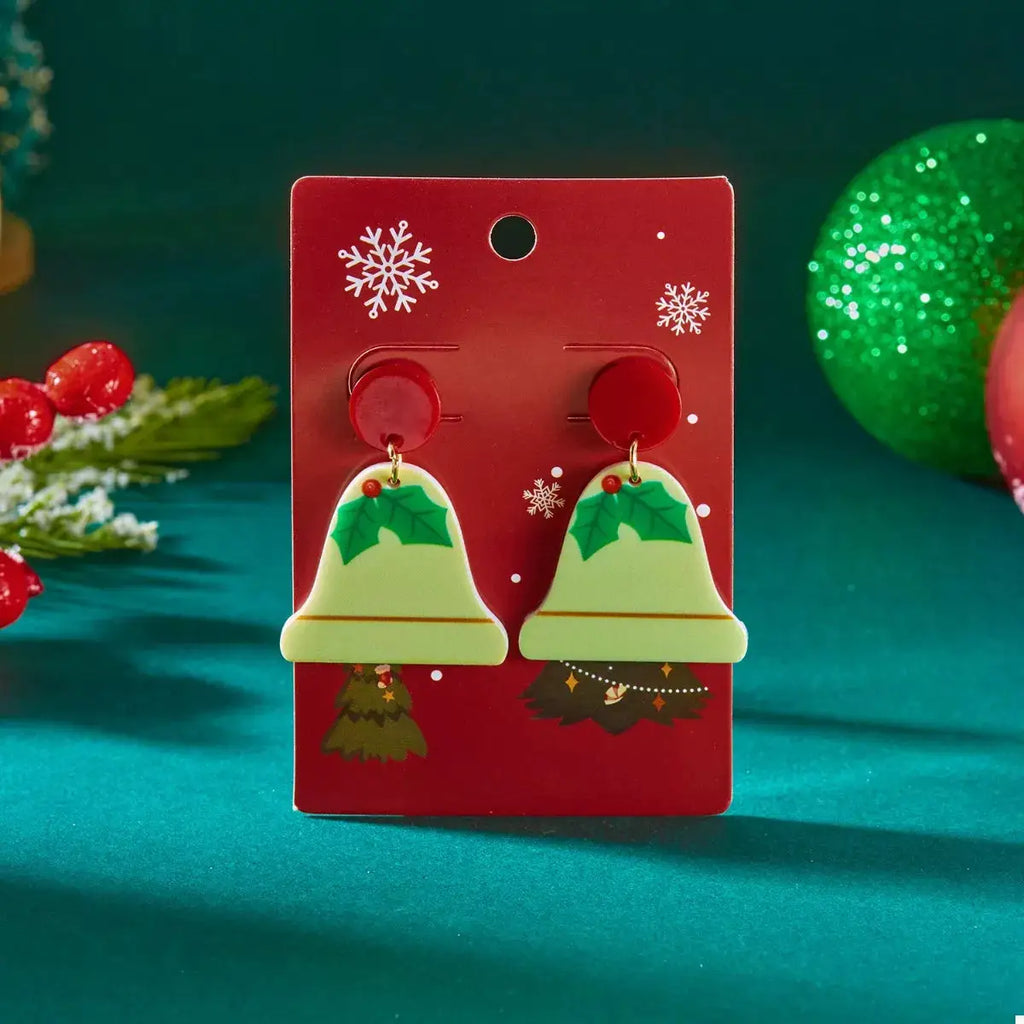 Christmas Acrylic Dangle Earrings by Trendsi