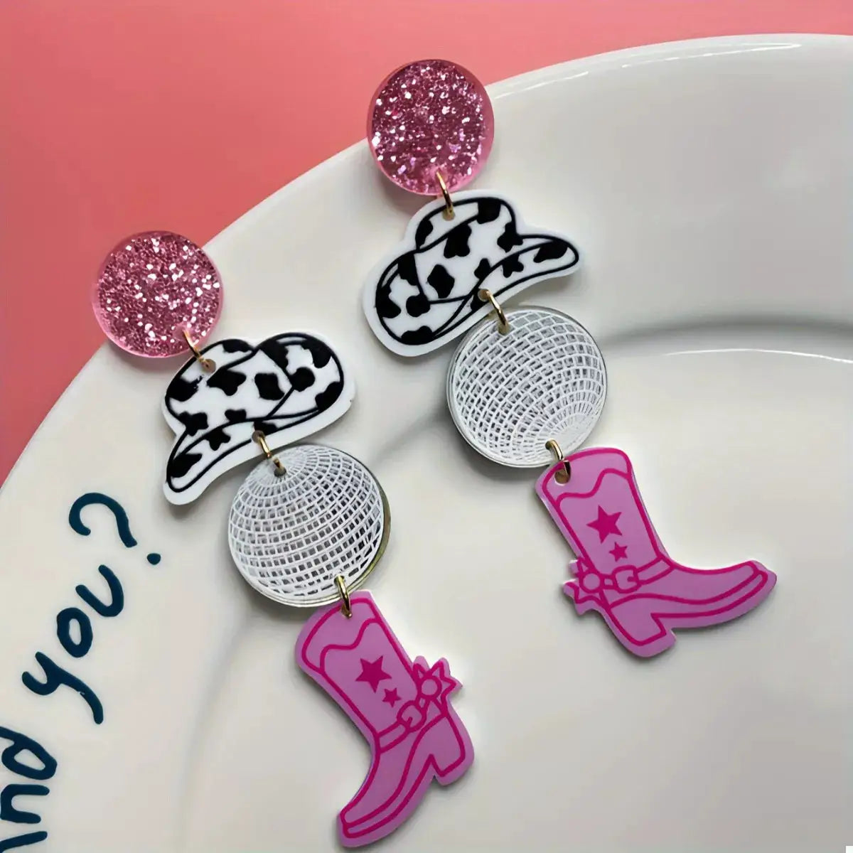 Cowgirl Boots Dangle Earrings by Trendsi