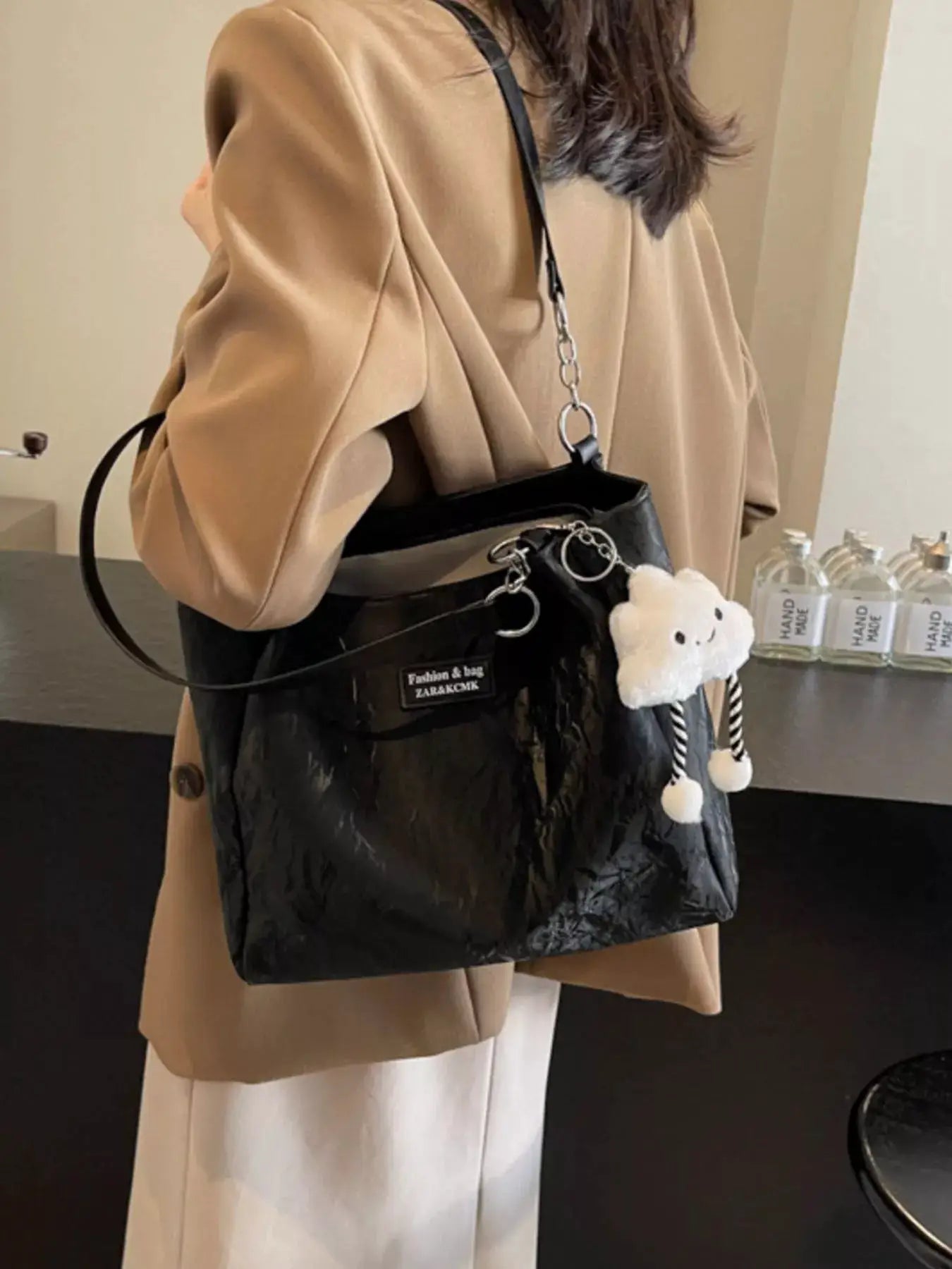 PU Leather Shoulder Bag by Trendsi