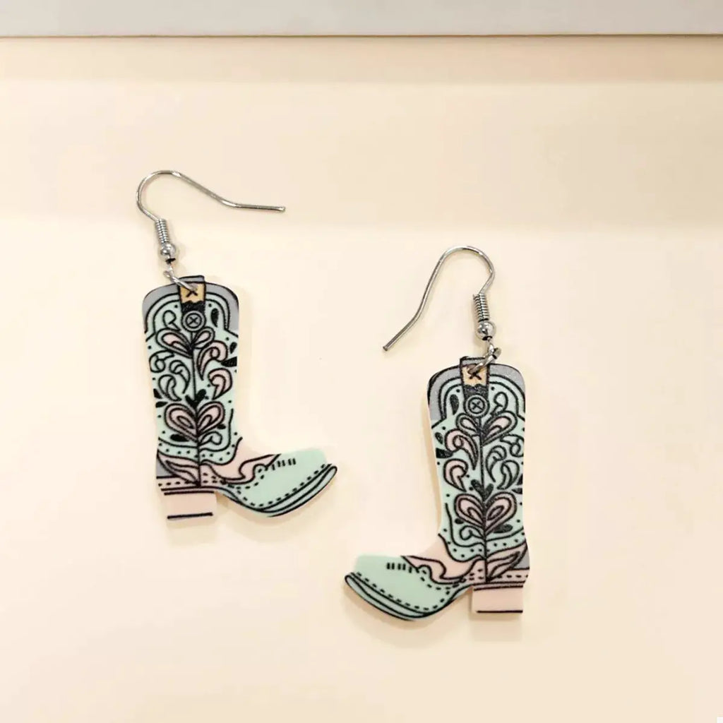 Western Boot Dangle Earrings by Trendsi