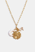Constellation and Moon Pendant Copper Necklace by Trendsi
