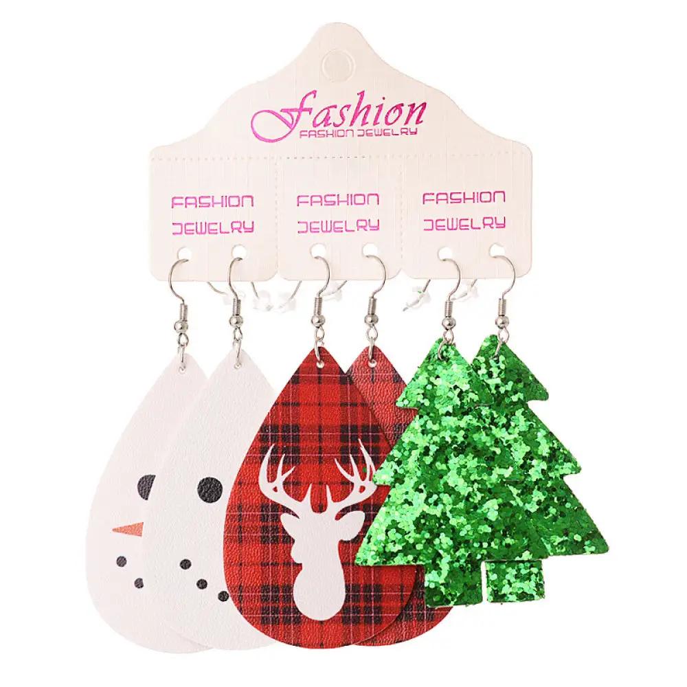 Christmas PU Earrings Set by Trendsi