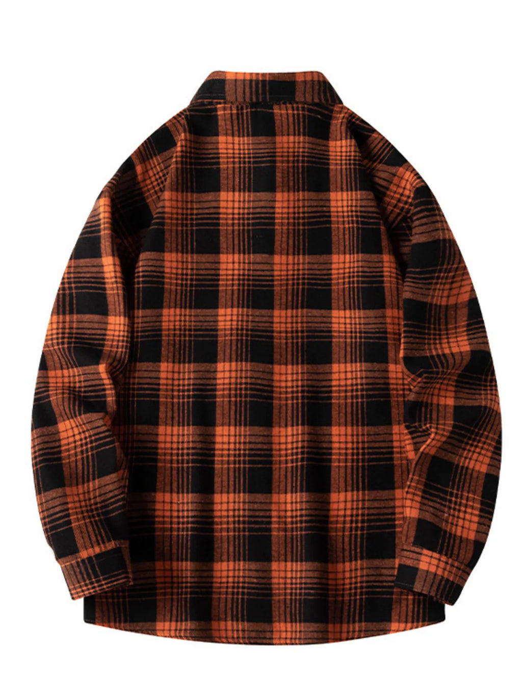 Men's Plus Size Plaid Long Sleeve Shirt by Trendsi