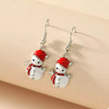 Christmas Snowman Drop Earrings by Trendsi