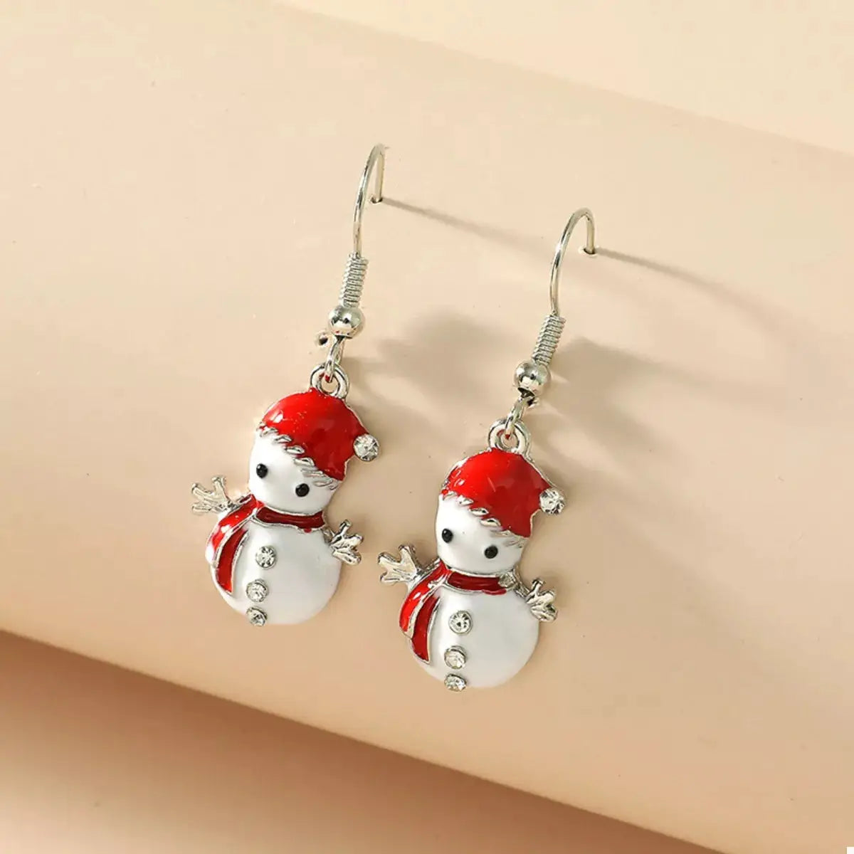 Christmas Snowman Drop Earrings by Trendsi