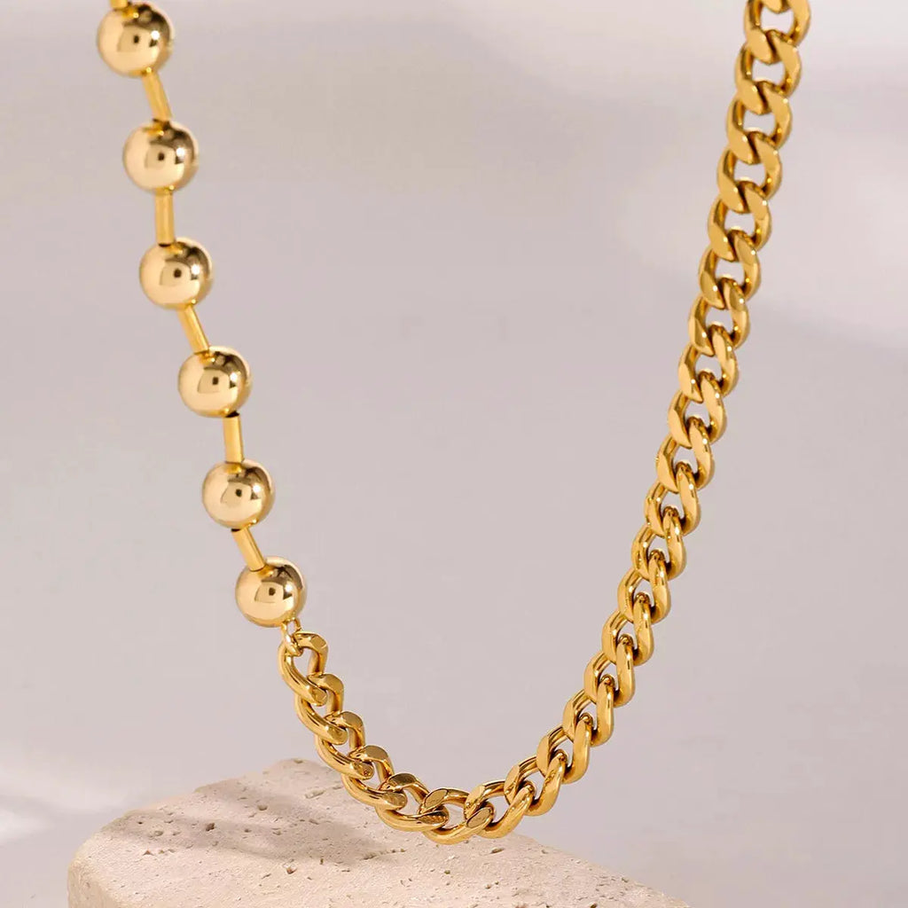 18K Gold-Plated Toggle Clasp Necklace by Trendsi