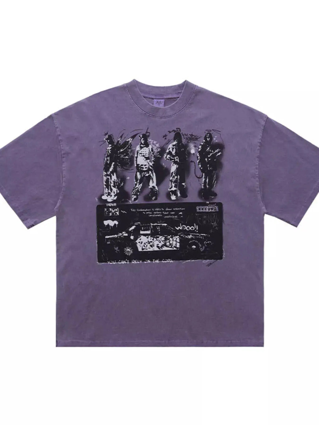 Men's Vintage Graphic Round Neck T-Shirt by Trendsi