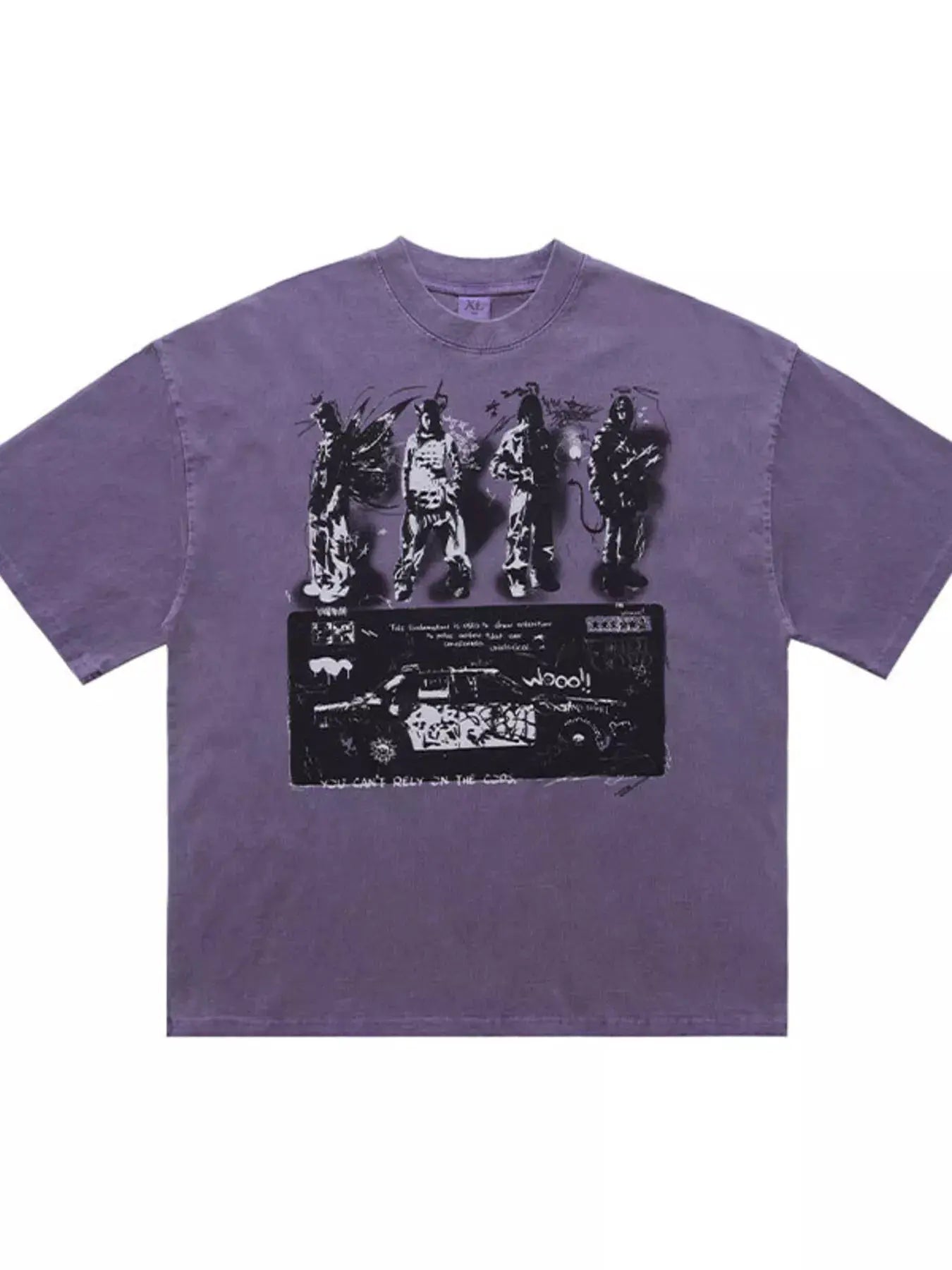 Men's Vintage Graphic Round Neck T-Shirt by Trendsi