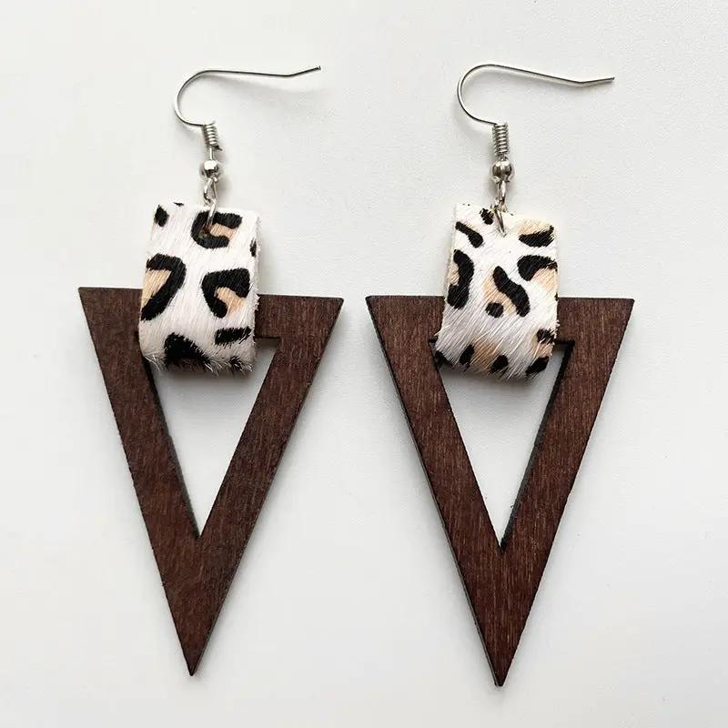 Geometric Drop Earrings by Trendsi