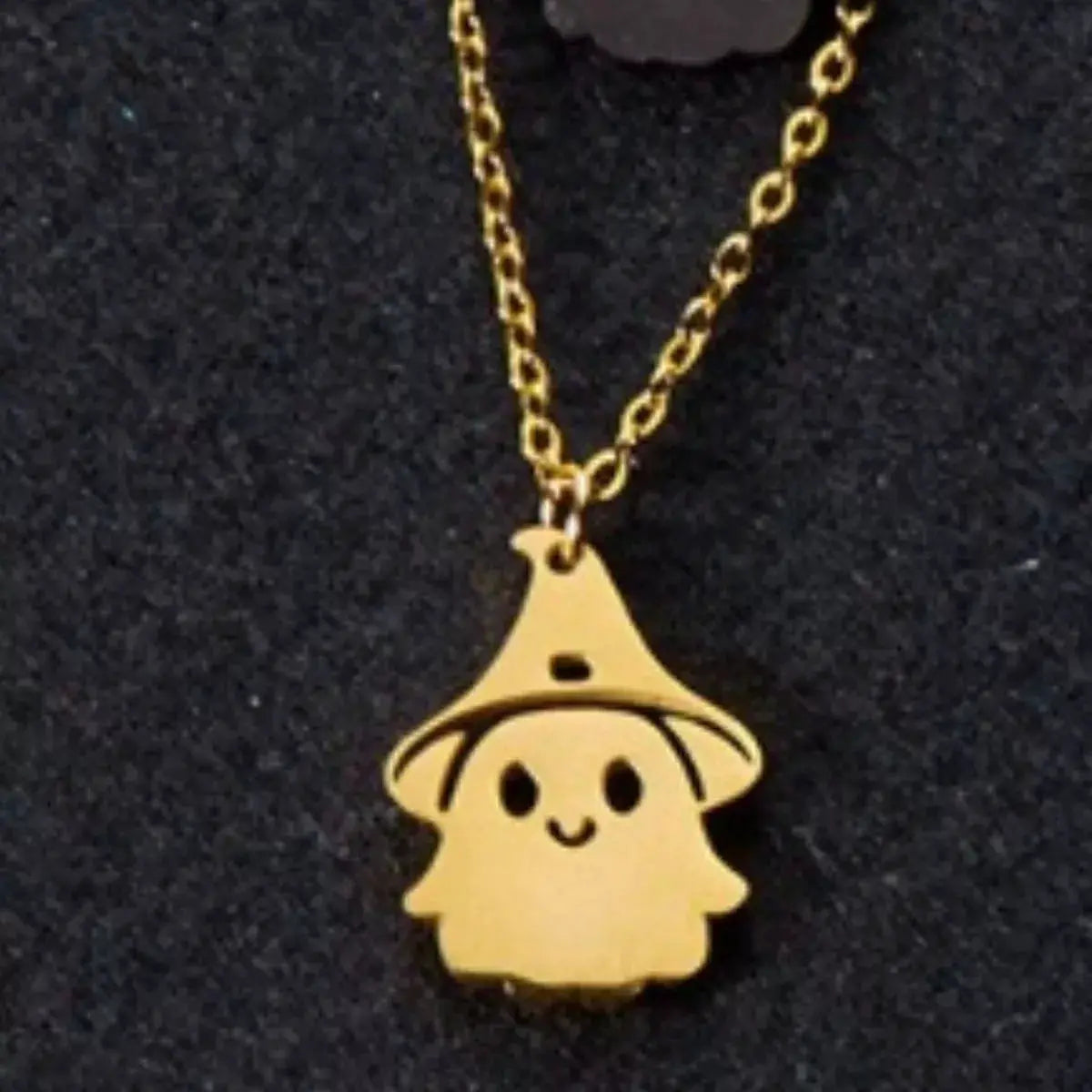 Halloween Ghost Pendant Necklace by Trendsi