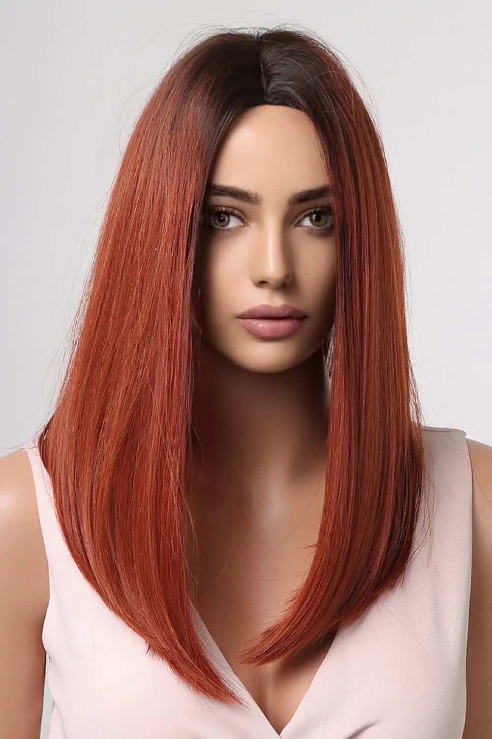 13*2" Full-Machine Wigs Synthetic Mid-Length Straight 27" by Trendsi
