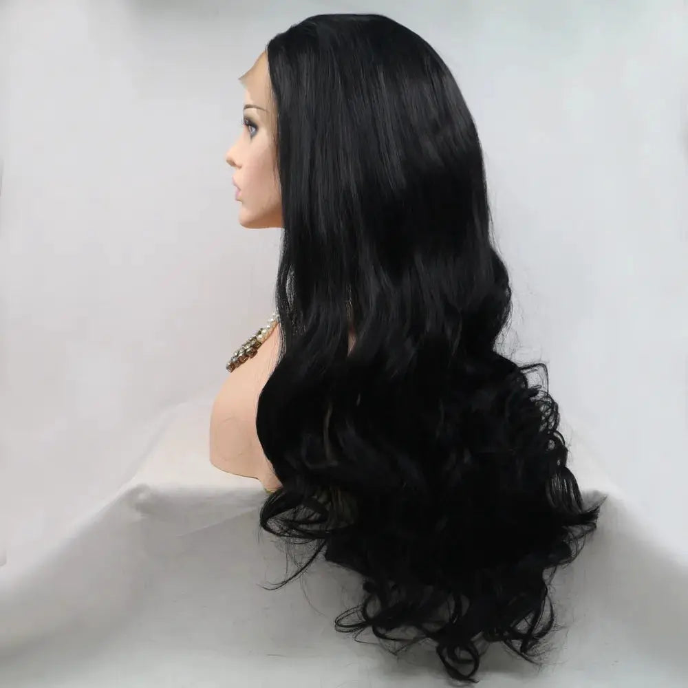 13*3" Lace Front Wigs Synthetic Long Wavy 24" 130% Density by Trendsi