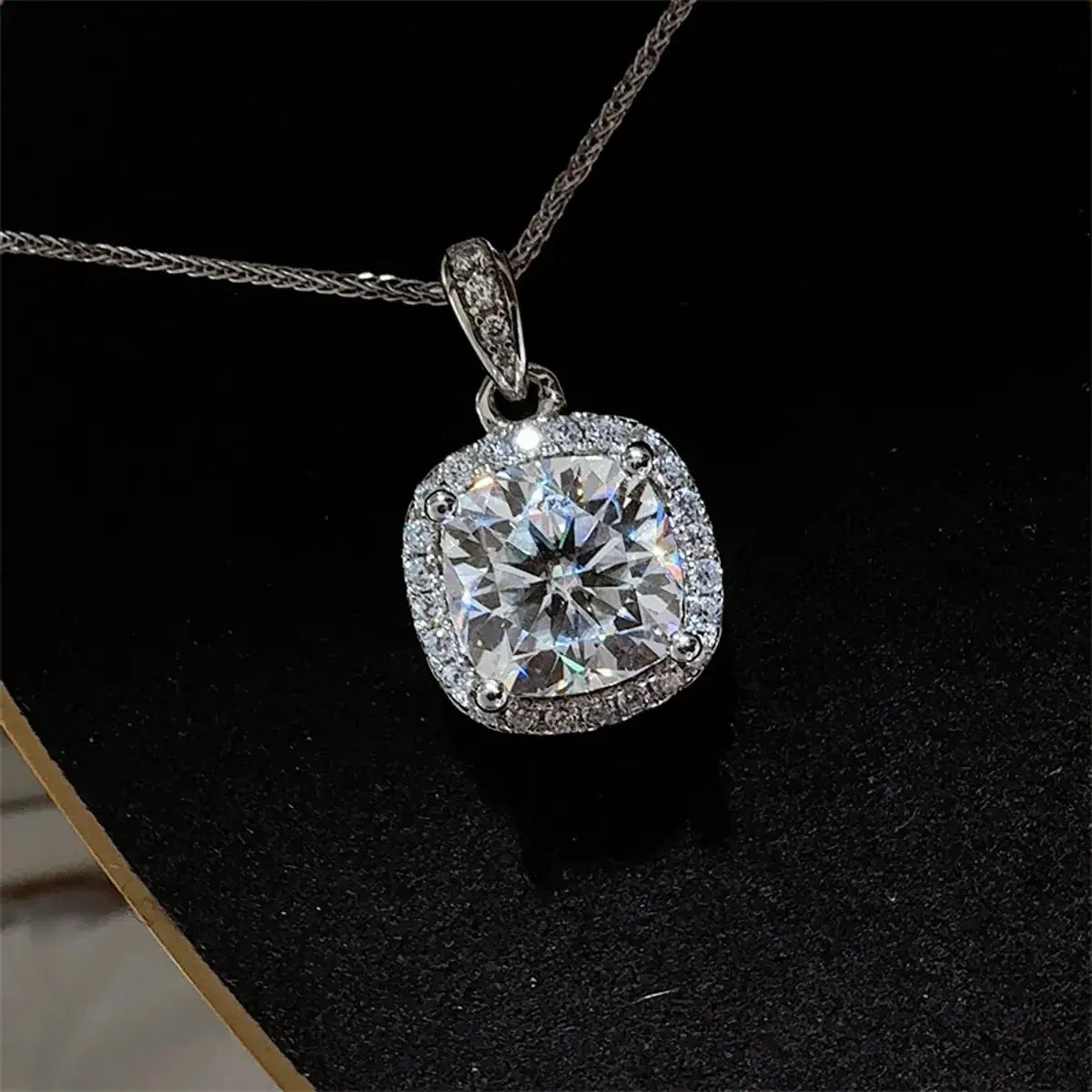 5 Carat Moissanite 925 Sterling Silver Necklace by Trendsi