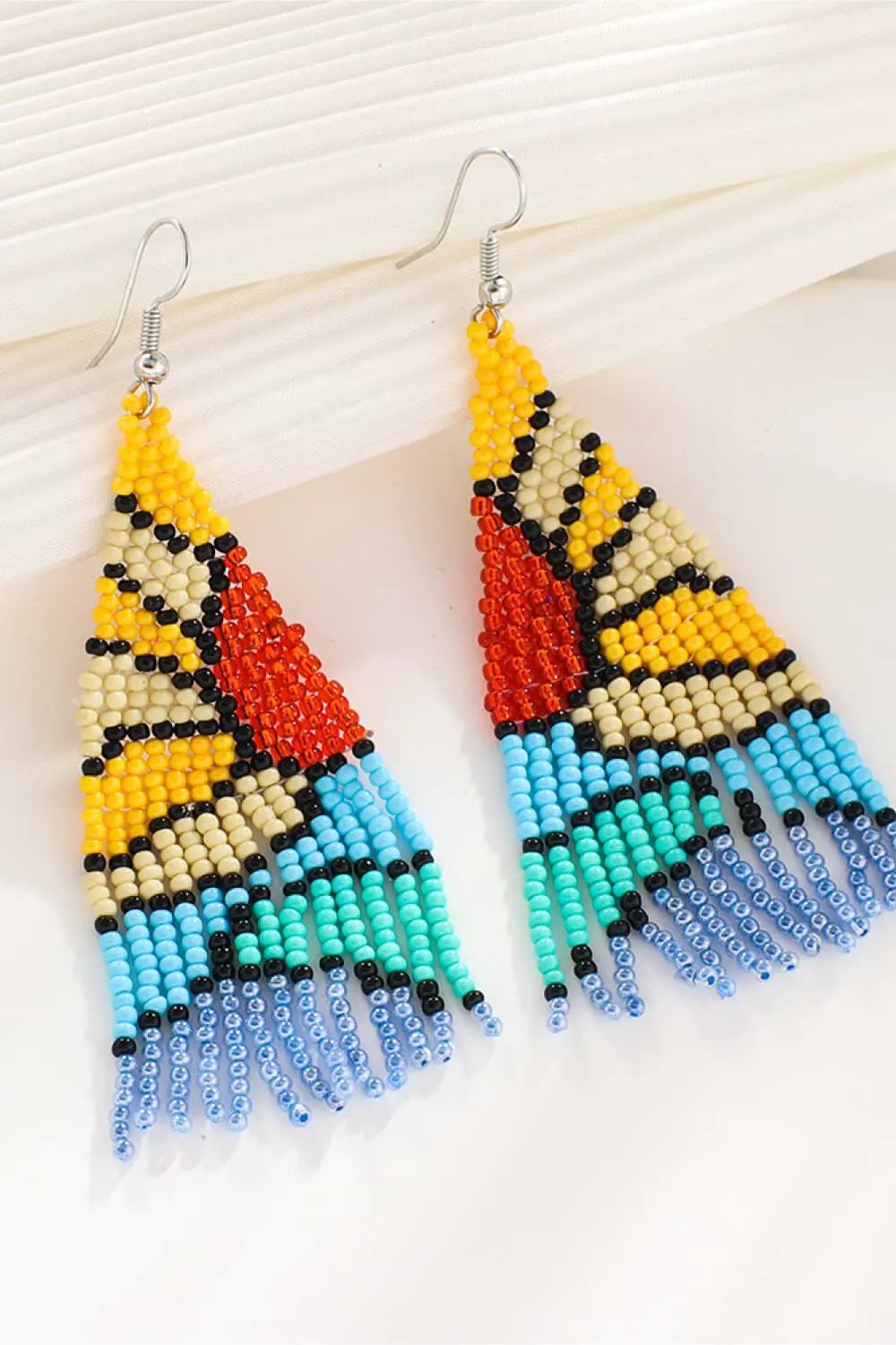 Beaded Dangle Earrings by Trendsi