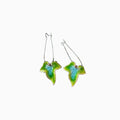 Alloy Leaf Drop Earrings by Trendsi