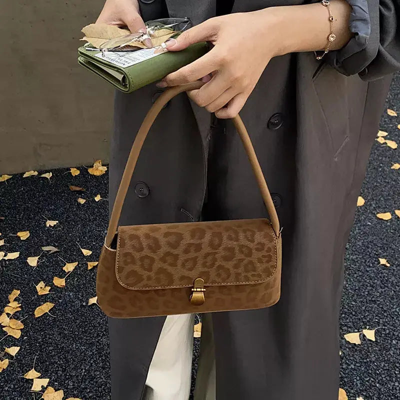 Leopard Print Shoulder Bag by Trendsi