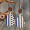 Printed PU Leather Dangle Earrings by Trendsi