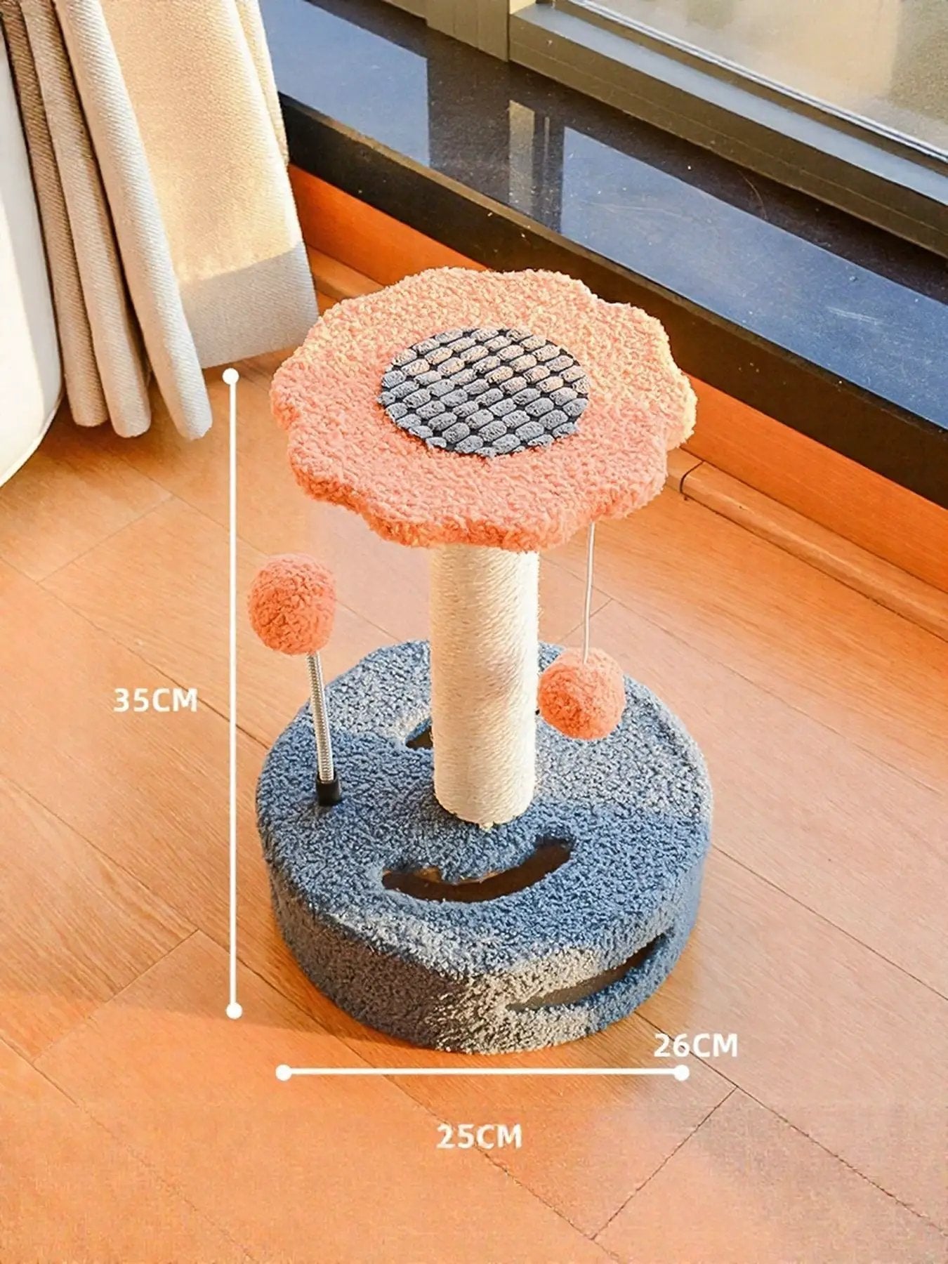 Cat Scratching Posts with Dangling Balls by Trendsi