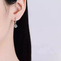 1 Carat Moissanite 925 Sterling Silver Drop Earrings by Trendsi