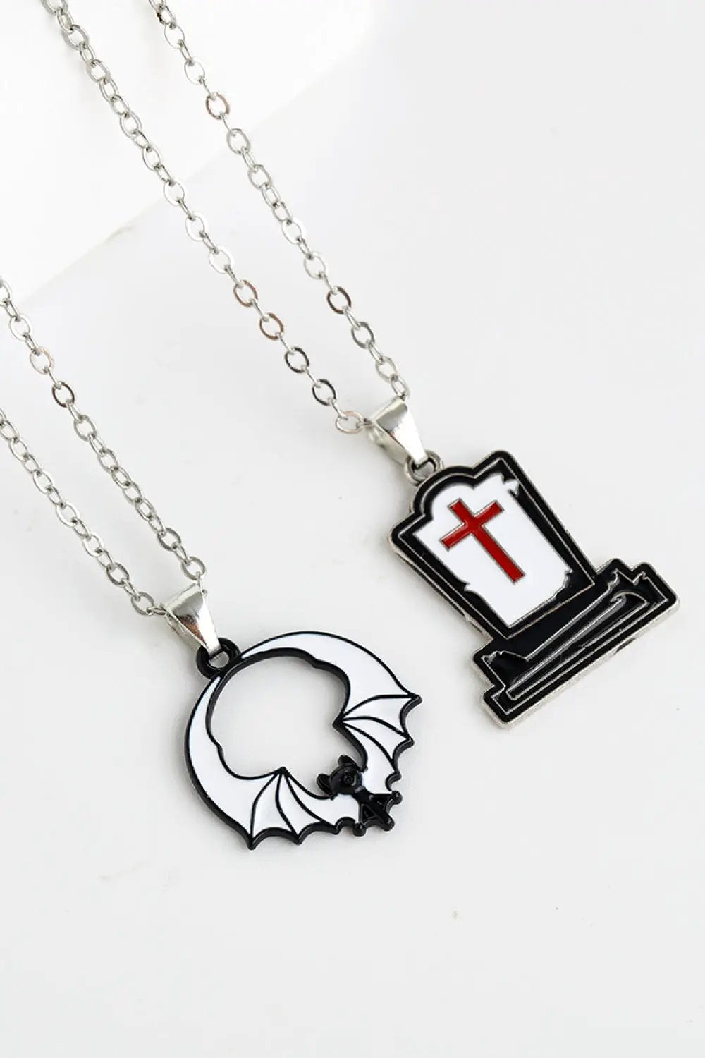 Two-Piece Halloween Theme Necklace Set by Trendsi