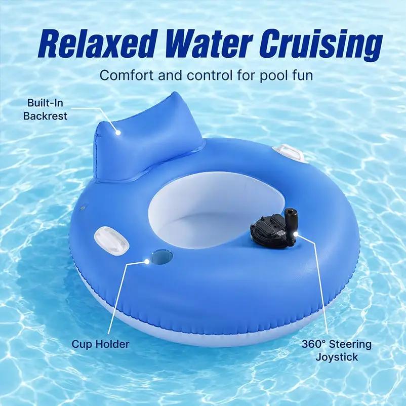 PowerFloat – Electric Propeller Inflatable Lounge Chair, Hands-Free Pool & Lake Cruiser by eprolo