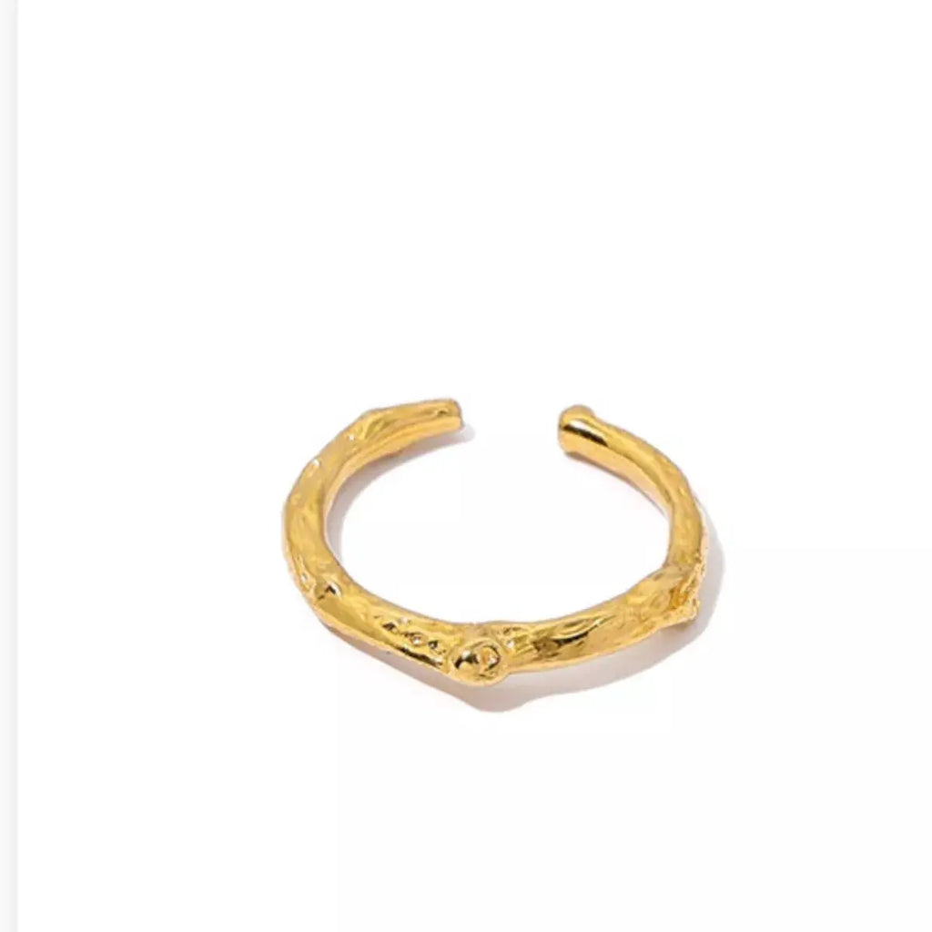 18K Gold-Plated Open Ring by Trendsi