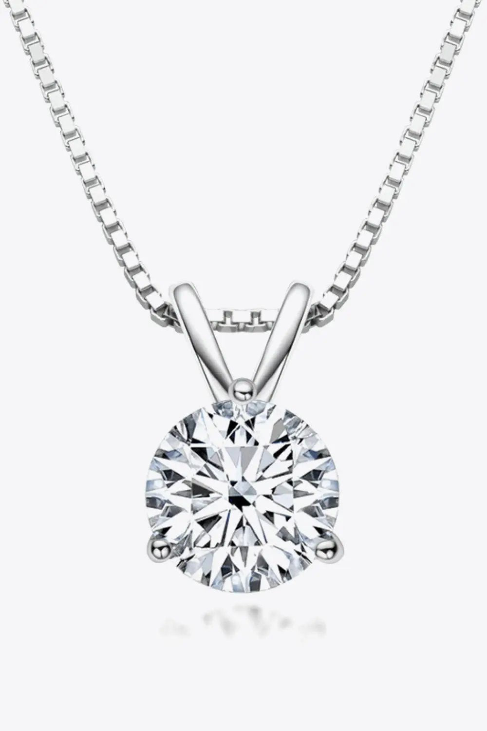Adored Show Off 1 Carat Moissanite Pendant Necklace by Trendsi