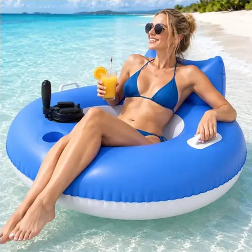 PowerFloat – Electric Propeller Inflatable Lounge Chair, Hands-Free Pool & Lake Cruiser by eprolo