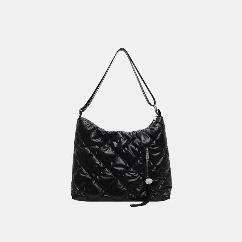 Quilted Nylon Travel Bag by Trendsi
