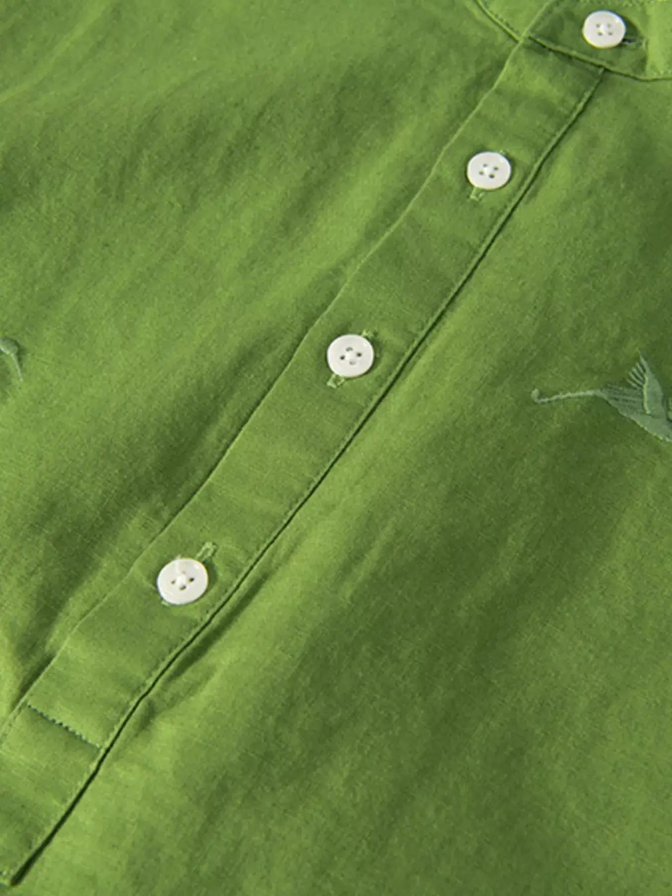 Men's Plus Size Button Detail Short Sleeve Blouse by Trendsi