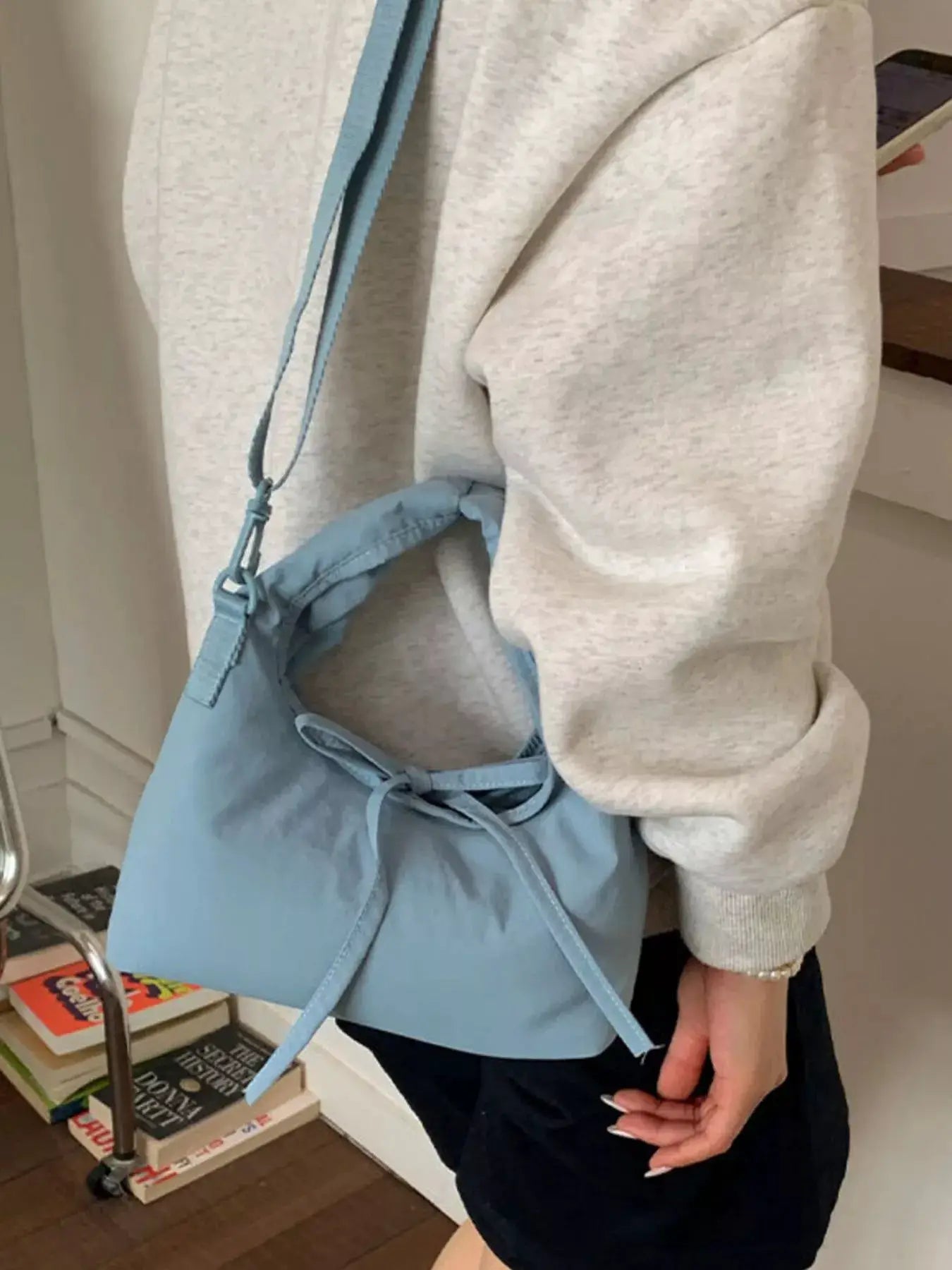 Casual Lightweight Solid Color Crossbody Bag by Trendsi