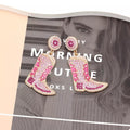 Rhinestone Cowboy Boot Dangle Earrings by Trendsi