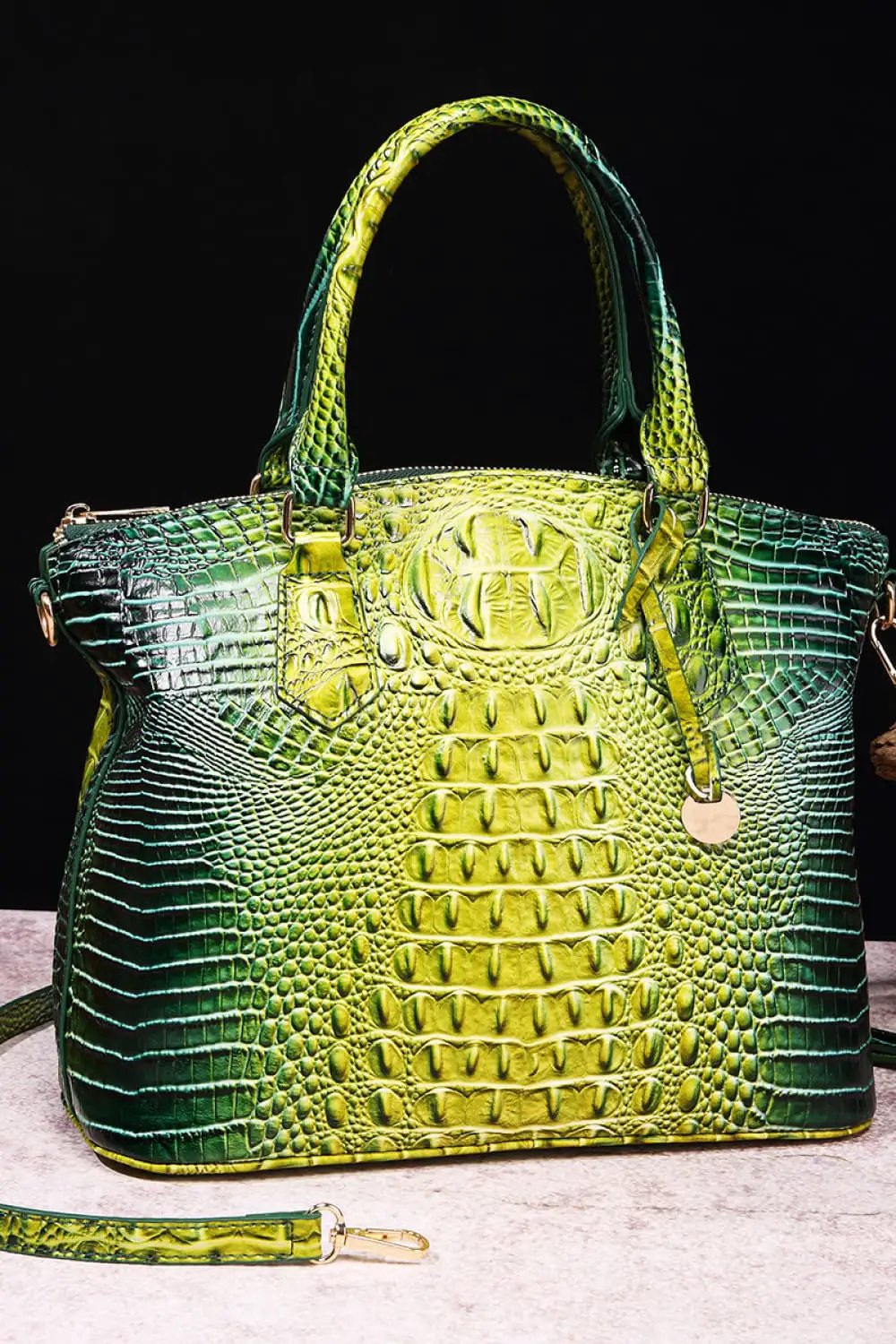 Gradient PU Leather Handbag by Trendsi