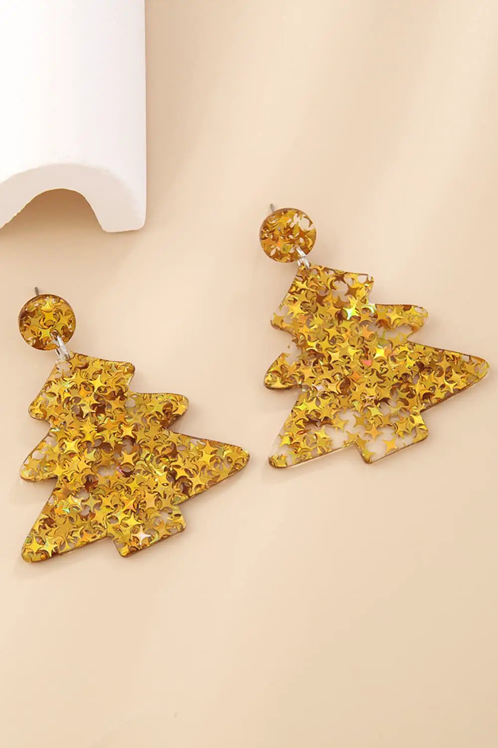 Christmas Tree Acrylic Earrings by Trendsi