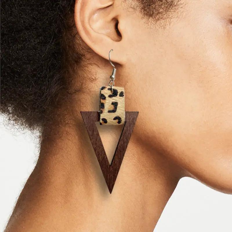 Geometric Drop Earrings by Trendsi