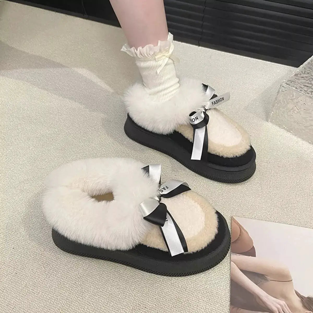 Round Toe Platform Boots by Trendsi