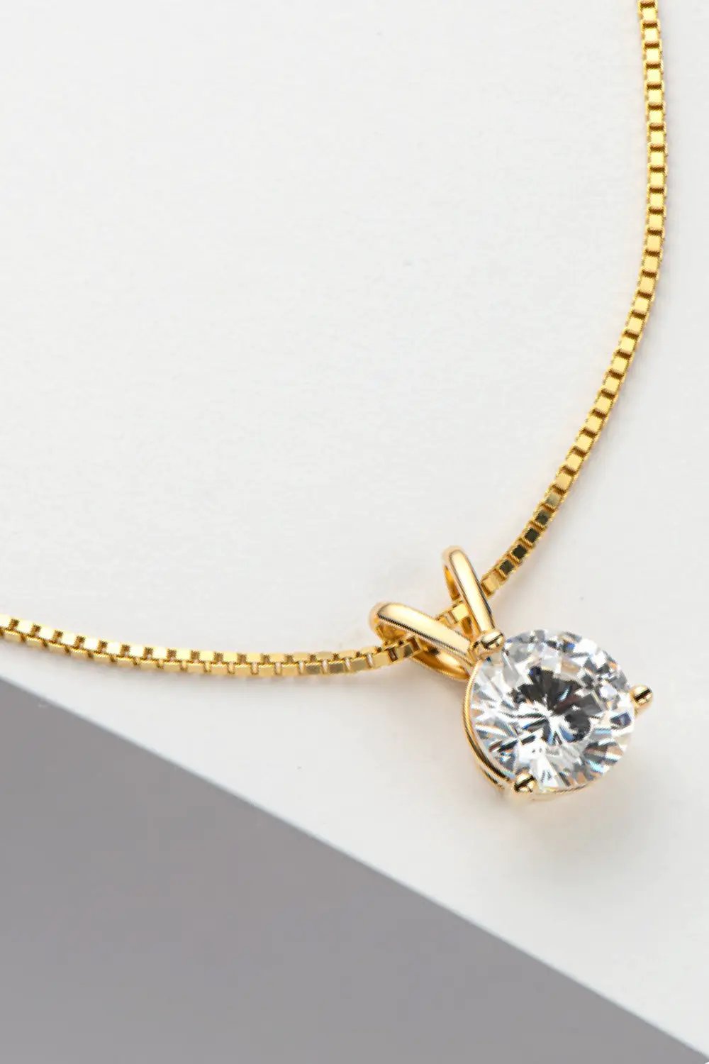 Adored Show Off 1 Carat Moissanite Pendant Necklace by Trendsi