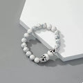 Halloween Skull Beaded Bracelet by Trendsi